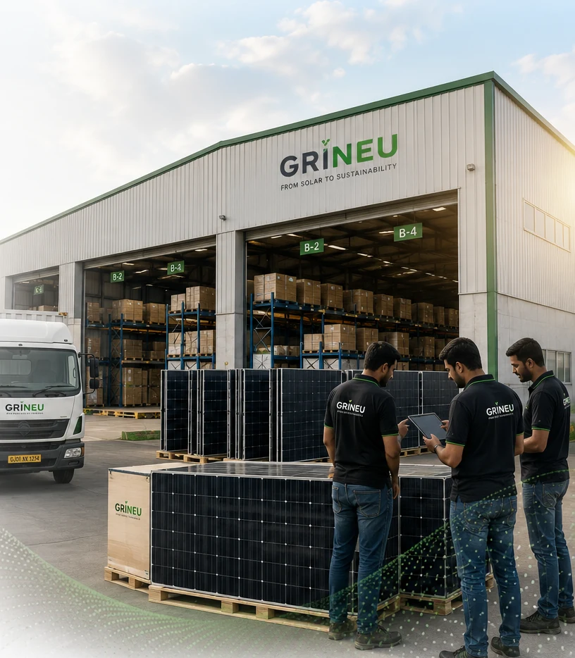 Commercial solar distribution facility