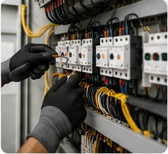 System integrators working with solar equipment