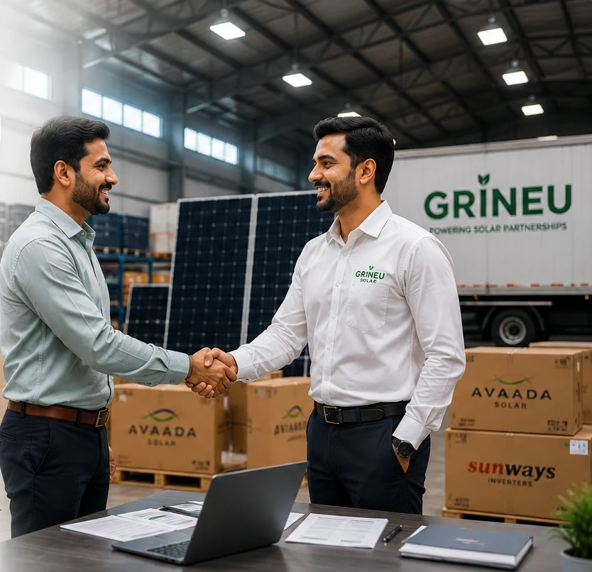 Grineu Solar business partnership and product support